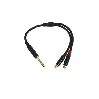 Link Audio LP30Y Premium 1/4 Trs-M To 2 X Rca Female Y-Cable