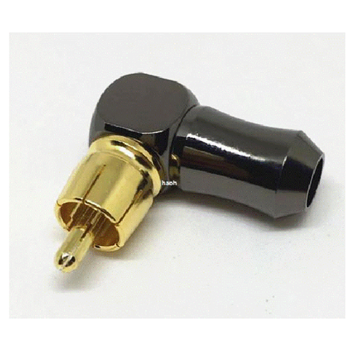 Bandstand MPRCA-AGP Rca Right Angle Solder On Plug Gold Plated