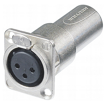 Neutrik NA3FDM XLR female-male pass thru adapter for panel mount