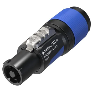 Neutrik NAC3FXXA-W-S Powercon In Connector Blue Nac3fxxa-W-s