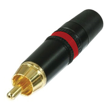 Rean NYS373-2 Rd Rca Plug With Chuck And Gold Cont.