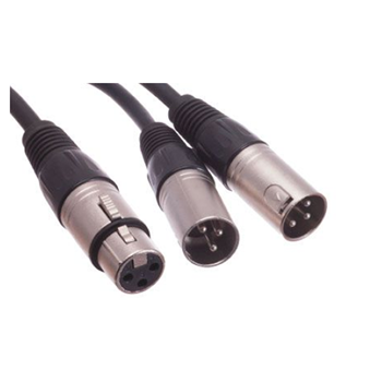 BRTB PYMF-2M Artist Series XLR Female to Dual XLR Male Y-Cable - 1 ft