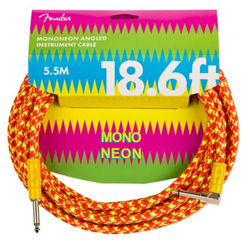 Fender 0990818282 Mononeon Instrument Cable Straight/Angle 18.6 ft - Orange