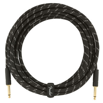 Fender 0990820080 Deluxe Series Instrument Cable 18.6 ft - Black Tweed