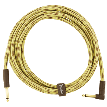 Fender 0990820091 Deluxe Series Instrument Cable Straight/Angle 10 ft - Tweed