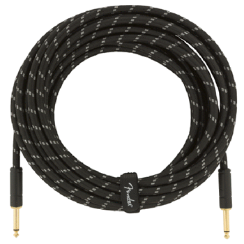 Fender 0990820092 Deluxe Series Instrument Cable 10 ft - Black Tweed