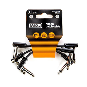 MXR 3PDCPR03 3 Inch Ribbon Patch Cable 3 Pack