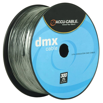 Accu-Cable AC3CDMX300 DMX 3-Pin Cable Spool - 300 FT