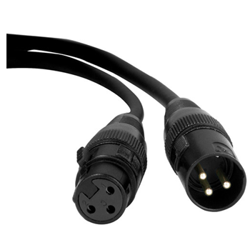 Accu-Cable AC3PDMX25PRO DMX Male to DMX Female 3-Pin Cable - 25 ft