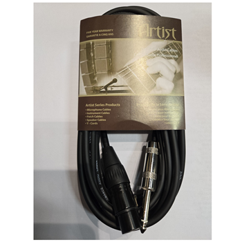 BRTB AHM-F-20 Artist Series TS 1/4" Male to XLR Female Unbalanced Cable - 20 ft