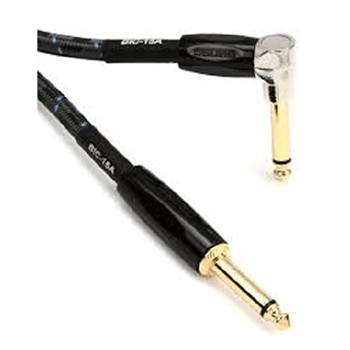 Boss BIC-15A 15ft / 4.5m Instrument Cable, Angled/straight 1/4" Jack