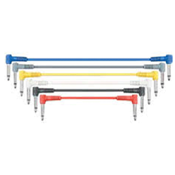 Leem CPML-1 Double Right Angle Instrument Cables Various Colors - 1 ft (6pk)