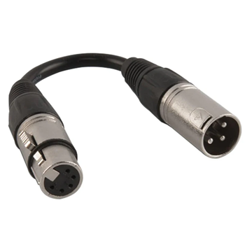 Chauvet DMX5F3M DMX Female 5-Pin to DMX Male 3-Pin Cable - 6 ft