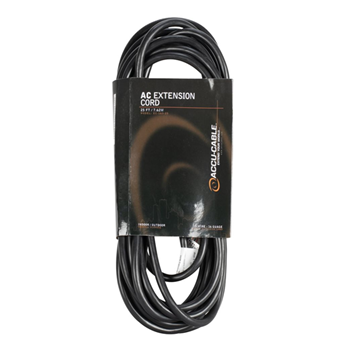 American DJ EC163-25 25' 16/3 Black Ac Cable With Single Tap