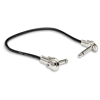 Hosa IRG-101 Low-profile Intrument Cable Right-angle to Same 1 ft