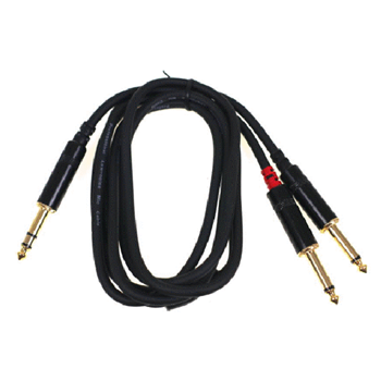 Link Audio LP206SPY Premium 1/4 Trs-M To 2 X 1/4m Y-Cable - 6'