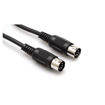 Hosa MID-310BK MIDI Cable 5-pin DIN - 10 ft