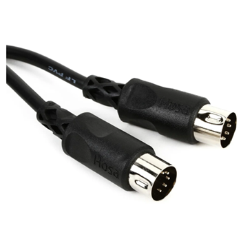 Hosa MID-320BK Standard 5-pin Din Midi Cable - 20 ft