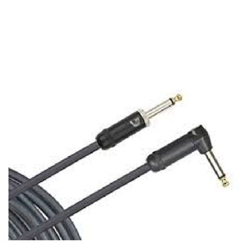 D'Addario PW-AMSGRA-10 American Stage Right Angle Instrument Cable - 10 ft