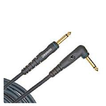 D'Addario PW-GRA-10 Custom Series Right Angle Instrument Cable - 10 ft