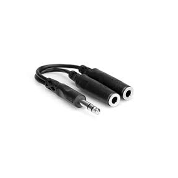 Hosa YPP-118 Adapter 1/4" TRS Male to Dual 1/4" TRS Female