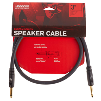 D'Addario PW-S-03 Custom Series Speaker Cable - 3 ft
