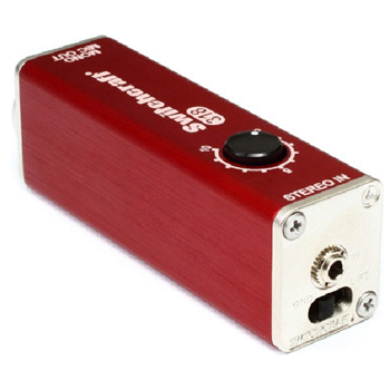 Switchcraft 318 1/8" Stereo Jack to Balanced, Mono 3-Pin Male XLR with Volume Control and Ground Lift Switch. (MIC Level Output)