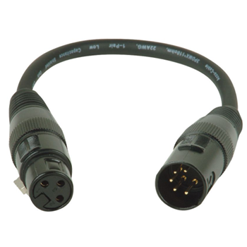American DJ AC5PM3PFM 5-Pin Male Xlr To 3-Pin Female Xlr Turnaround