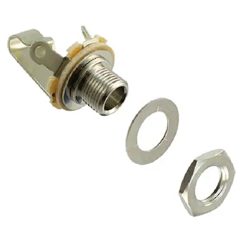 Switchcraft W-SC-11 1/4" Mono 2 Conductor Jack w/Nut & Washer, Open Circuit