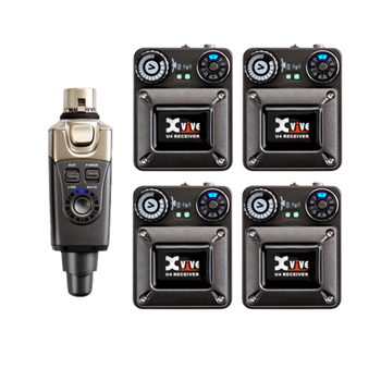 Xvive XVIVE-U4R4 2.4ghz Wireless Set 4 Receivers 1 Transmitter