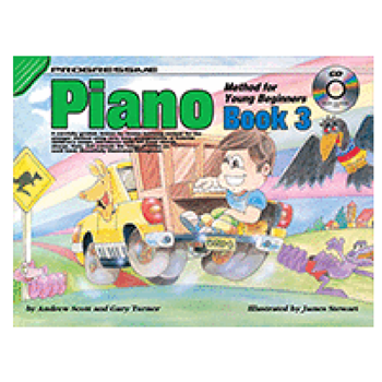 Koala Music CP69331 Progressive Piano Method For Young Beginners 3 W/CD