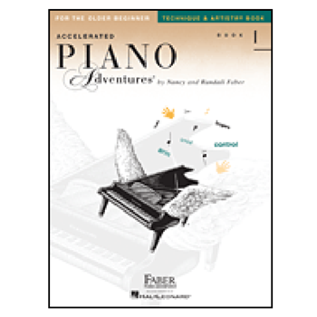 Hal Leonard HL420250 Accelerated Piano Adventures  Adv Tech & Artistry 1