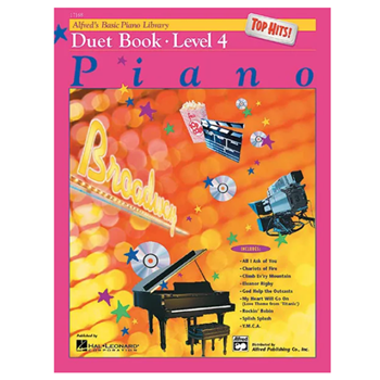 17168 Alfred's Basic Piano Library Duet 4 Top Hits!