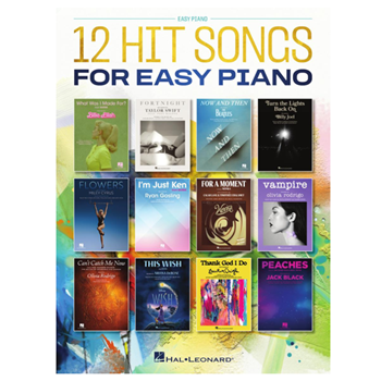 Hal Leonard HL1459768 12 Hit Songs For Easy Piano