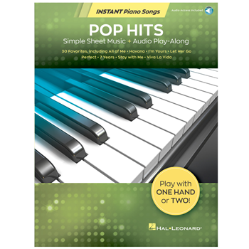 Hal Leonard 283825 Pop Hits Simple Sheet Music w/AA Play-Along