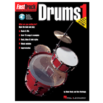 Hal Leonard HL697285 Fast Track Drums 1 w/AA