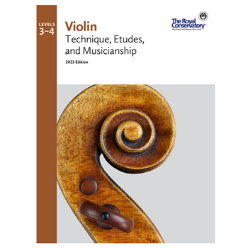 The Royal Conservatory VLT02 Violin Technique, Etudes, And Musicianship 3-4 2021 Ed