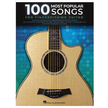 Hal Leonard HL276946 100 Most Popuar Songs For Fingerpicking Guitar