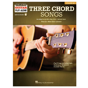 Hal Leonard HL278488 Three Chord Songs Deluxe Guitar Play-Along w/AA