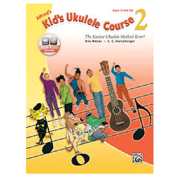 45313 Alfred's Kid's Ukulele Course 2 w/AA