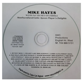 Dory Dan MIKE HAYES CD Mike Hayes Ft. Pat Hynes, Spoons CD