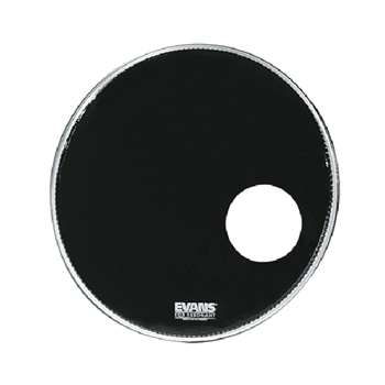 Evans BD20RB 20" Eq3 Bass Drum Head, Black