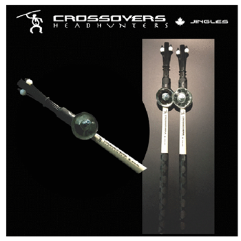 Headhunters CROSSOVERS-JINGLEs Nylon Bundle Drum Sticks W/beads & Jingles