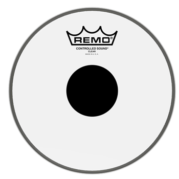 Remo CS-0308-10 8" Clear Black Dot