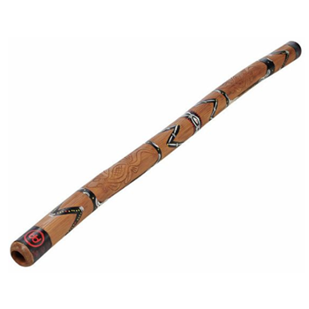 Meinl DDG1-BR 47" Bamboo Didgeridoo, Brown Painted, Carved