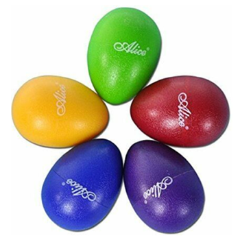 Alice EGG Single Shaker Egg Maraca, Assorted Colours