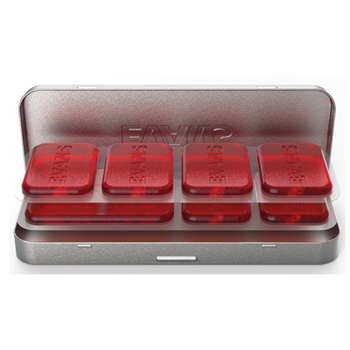 Evans EQPODS Drum Damper Gels 7 Pcs In Travel Case