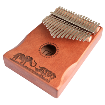 Granite Percussion GP-KL17 Large 17 Key Kalimba - Satin Mahogany Finish