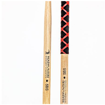 Headhunters HC 5A RX Hickory Classic 5A Extra Grip (Red Grip)