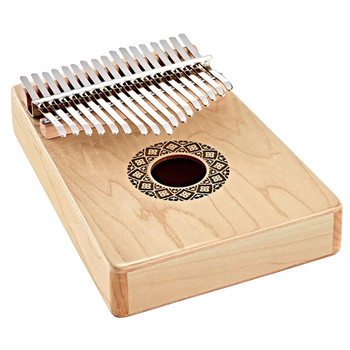 Meinl KL1709H Kalimba, C-Major, 17-Notes, Round Hole, With Case, Maple